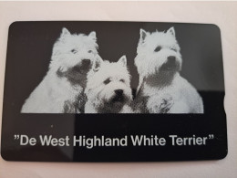 NETHERLANDS  4 UNITS /   DOGS WEST HIGHLAND   WHITE TERRIER    /   / RCZ 793  MINT  ** 15657** - GSM-Kaarten, Bijvulling & Vooraf Betaalde