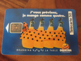 Télécarte Publicité Orangina - Lebensmittel