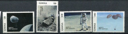 Ghana ** N° 1072 à 1075 - 20e Ann. Du 1er Homme Sur La Lune - Ghana (1957-...)