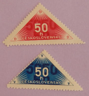 TCHECOSLOVAQUIE YT 320/320A NEUFS*MH  ANNEE 1937 - Ungebraucht