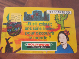 Télécarte Publicité HOLLYWOOD Chewing Gum - Alimentation