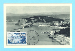 Baie Et Port Nice Carte-maximum 1038 - Géographie