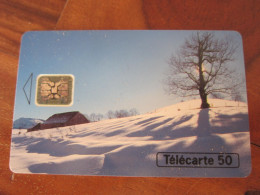 Télécarte Paysage De Montagne Enneigée - Montagne