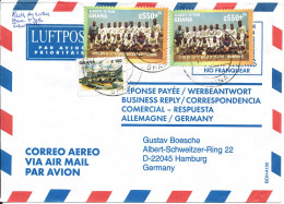 Ghana Air Mail Cover Sent To Germany 11-4-2000 Topic Stamps Soccer - Football - Ghana (1957-...)