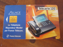 Télécarte Publicité Téléphone Sillage - Téléphones