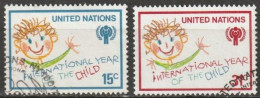 UNO New York 1979 MiNr.334 - 335 O Gestempelt Internationales Jahr Des Kindes ( 4565)günstige Versandkosten - Gebraucht