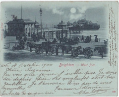 BRIGHTON : West Pier Carte Format 9 X 11,5 - Brighton