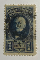 Argentina 1891, Gral. San Martin 1 Peso, GJ 115, Scoot 86, Y 87, Used. - Gebruikt
