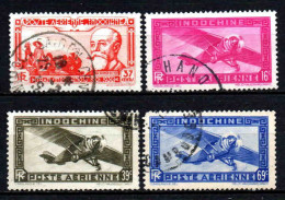 Indochine  - 1938/41  - Divers-  PA 15 + 17 à 19  - Oblit - Used - Poste Aérienne