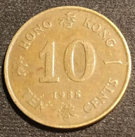 HONG KONG - 10 CENTS 1985 - Elizabeth II - 3e Effigie - KM 55 - Hong Kong