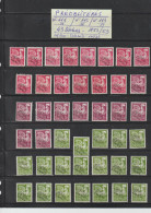 111 / 112 / 113 De 1953-59 - 43 Timbres PRÉOBLITÉRÉS - Type : Coq Gaulois - 2 Scannes - 1953-1960