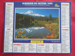 CALENDRIER ALMANACH 1994 MONT HOOD OREGON E.U. VALLEE DE MANIGOD HAUTE SAVOIE OLLER - Grossformat : 1991-00