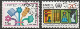 UNO New York 1980 MiNr.364-365 O Gestempelt Wirtschafts- Und Sozialrat Der UNO ( 5045  ) - Usati