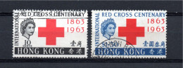 Hong Kong 1963 Set Red Cross Stamp (Michel 212/13) Nice Used - Used Stamps