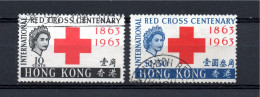 Hong Kong 1963 Set Red Cross Stamp (Michel 212/13) Nice Used - Gebruikt