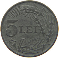ROMANIA 5 LEI 1942 TOP #s042 0273 - Roumanie