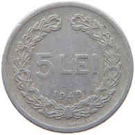 ROMANIA 5 LEI 1949 #s079 0285 - Roumanie