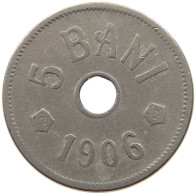 ROMANIA 5 BANI 1906 #a017 0647 - Roumanie