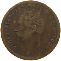 SWEDEN 1 ORE 1858 #c045 0445 - Suède