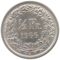 SWITZERLAND 1/2 FRANC 1966 #a044 0945 - Autres & Non Classés