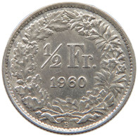 SWITZERLAND 1/2 FRANC 1960 TOP #a045 0697 - Autres & Non Classés