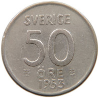 SWEDEN 50 ORE 1953 #a044 0865 - Suède