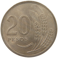 URUGUAY 20 PESOS 1970 TOP #s030 0115 - Uruguay