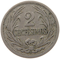 URUGUAY 2 CENTESIMOS 1909 #s021 0109 - Uruguay