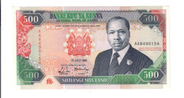 KENYA 500 SHILINGI 1989 AA Unc Fds LOTTO.707 - Kenya