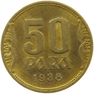 YUGOSLAVIA 50 PARA 1938 #s022 0229 - Yougoslavie
