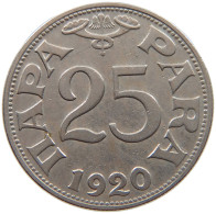 YUGOSLAVIA 25 PARA 1920 #c006 0465 - Yougoslavie