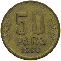 YUGOSLAVIA 50 PARA 1938 #a080 0725 - Yougoslavie