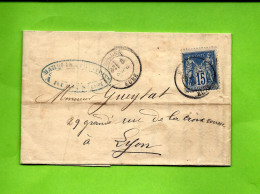 1878  De Rugles  (Eure)      Maquis Fils & Freres épinglerie  Pour Lyon Gueytat   V.SCANS - 1877-1920: Periodo Semi Moderno