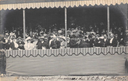 60-BEAUVAIS- CARTE-PHOTO- TRIBUNE OFFICIELLE DES COURSES DU V .C B 6 JUILLET 1907 - Beauvais