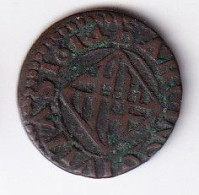 MONEDA DE ESPAÑA DE 1 ARDITE DE FELIPE III DEL AÑO 1614 (COIN) BARCELONA - Monedas Provinciales