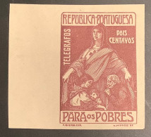 Portugal 1915 PARA OS POBRES (for The Poor) 2c Imposto Postal Telegrafos, Imperf. Proof VF Mint */** (pauvreté Poverty - Unused Stamps