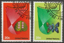 UNO New York 1982 MiNr.413 - 414 O Gestempelt Erhaltung Und Schutz Der Umwelt ( 5073  ) - Used Stamps