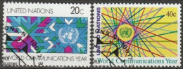 UNO New York 1983 MiNr.415 - 416 O Gestempelt Weltkommunikationsjahr ( 5071  ) - Gebraucht