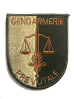 RARE ECUSSON GEND. PREVOTALE OPEX SCRATCH AU DOS  ETAT EXCELLENT - Police & Gendarmerie