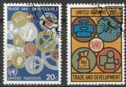 UNO New York 1983 MiNr.420 - 421 O Gestempelt Konferenz Der UNO über Handel Und Entwicklung ( 5289  ) - Used Stamps