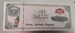 BOSNIA & HERZEGOVINA Coupon Bon Za Drink 1 Beer Or 1red Bull Restaurant The Basement Sarajevo - Bosnien-Herzegowina