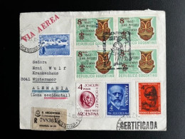 ARGENTINA 1965 REGISTERED AIR MAIL LETTER BUENOS AIRES TO WINTERMOOR 07-08-1965 CERTIFICADO - Storia Postale