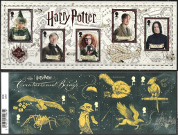 GROSSBRITANNIEN GRANDE BRETAGNE GB 2018-23 2XM/S HARRY POTTER MNH SG MS4151+MS4901-6 MI B117-4280-4+BKLT YT F4700-4+BKLT - Unused Stamps