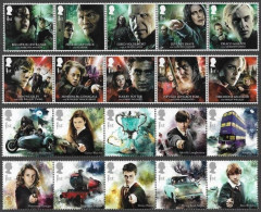 GROSSBRITANNIEN GRANDE BRETAGNE GB 2018-23 HARRY POTTER 20V SG 4141-50+4891-900 MI 4270-79+10V YT 4690-9+10V SC 3780-9+1 - Unused Stamps