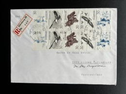 SWEDEN SVERIGE 1969 REGISTERED LETTER GOTEBORG TO ALLNER 18-02-1969 ZWEDEN ANIMALS - Covers & Documents