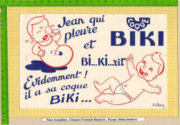 BUVARD : Jean Qui Pleure Et BIKI  BI KI Rit  Bebe Signé JL Pesch - Kids