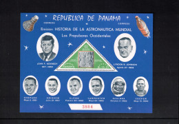 Panama 1968 Space / Weltraum American Astronauts + American Presidents Perforated Block Postfrisch / MNH - North  America