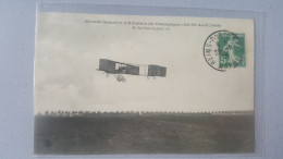 Grande Semaine D'aviation De Champagne 1909 , Paulhan En Plein Vol - Fliegertreffen