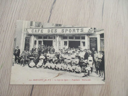 CPA 64 Basses Pyrénées Mauléon Le Café Des Sports Propriétaire Montalibet Petits Impacts Au Verso Sans Gravité - Mauleon Licharre