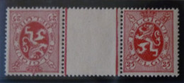 BELGIUM :   1929  - INTERPANNEAUX  KT   IN 5 * - Tête-bêche [KP] & Interpanneaux [KT]